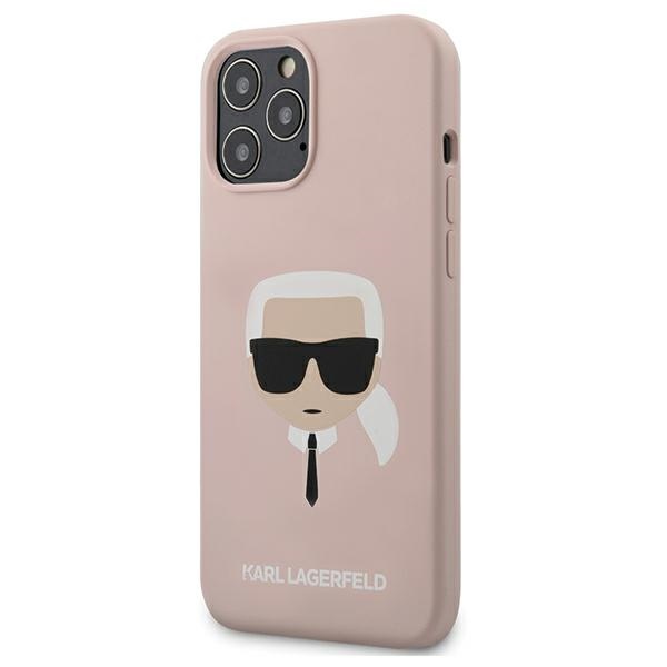 Karl lagerfeld huse iphone 13 pro/13, silicon roz deschis